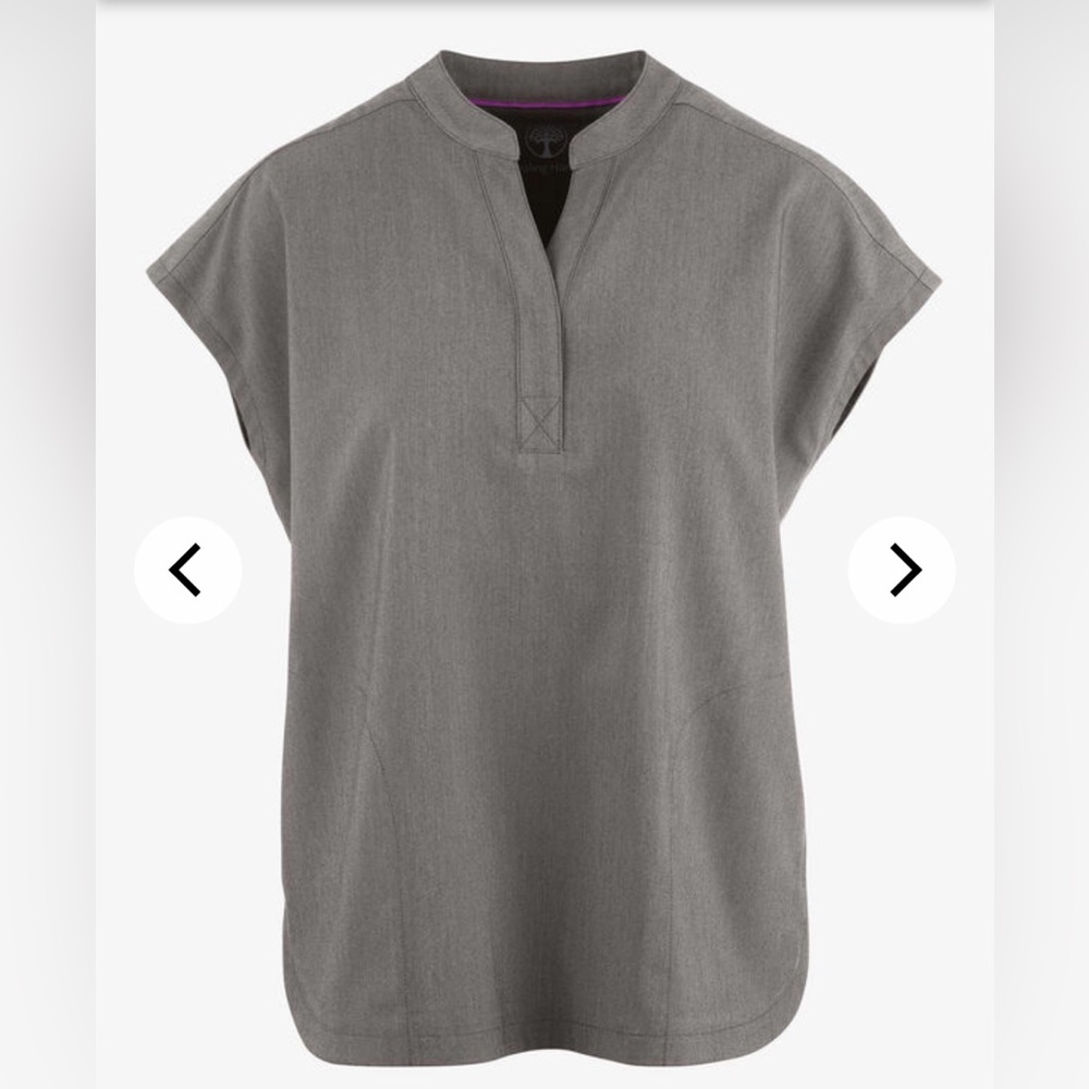 Healing Hands | Purple Label Women’s Heather Grey Journey Scrub Top Size Medium
